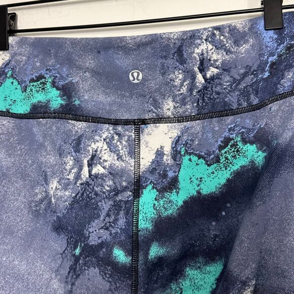 Lululemon Wunder Under Crop Denim Luon Milky Way 12 - Picture 5 of 6